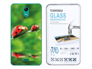 Wiko Kenny Kreatui Etui Nadruk Żel Fotocase +szkło