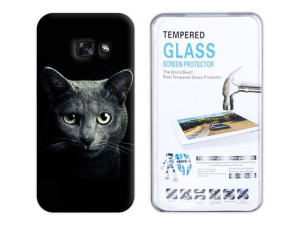 Sam Galaxy A7 2017 Sm-a720 Kreatui Etui Case Szkło