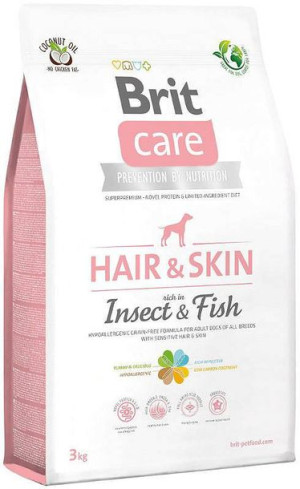 BRIT Care Hair&Skin Insect&Fish sucha dla psa 3kg
