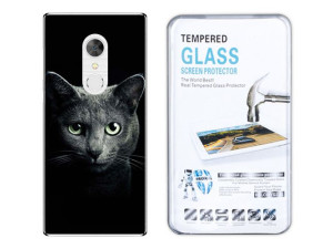 Alcatel 5 Kreatui Etui Nadruk Fotocase + Szkło 9h