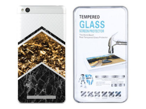 Xiaomi Redmi 3 Etui Marmur Nadruk Kreatui + Szkło