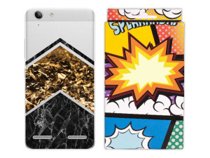 Lenovo K5 Etui Marmur Nadruk Kreatui Case + Folia