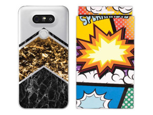 Lg G5 / G5 Se Etui Marmur Nadruk Kreatui + Folia