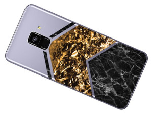 Sam Galaxy A8 Plus 2018 Sm-a730 Etui Marmur Nadruk