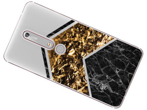 Nokia 6 2018 Etui Marmur Nadruk Kreatui Pokrowiec
