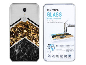 Lg K11 Etui Marmur Nadruk Kreatui Case + Szkło 9h