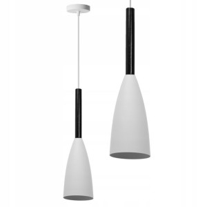 Lampa Wisząca Metal Drewno Loft Letiz Led White
