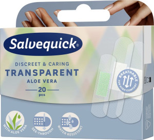 Salvequick Plastry Transparent Aloevera 20szt.