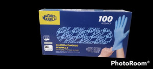 Rękawiczki  jednorazowe nitrylowe Magneti Marelli r. XL 100 szt.+ gratis