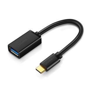 Adapter przejściówka kabel Ugreen OTG z USB 3.0 na USB Typ C czarny