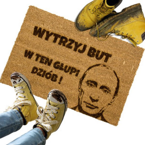 Wycieraczka Pod Drzwi Wytrzyj Buty O Putina Kokos