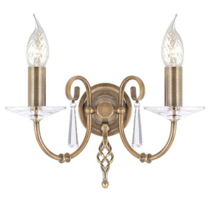 Kinkiet AEGEAN AG2 AGED BRASS - Elstead Lighting