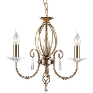 Lampa wisząca AEGEAN AG3 AGED BRASS - Elstead Lighting