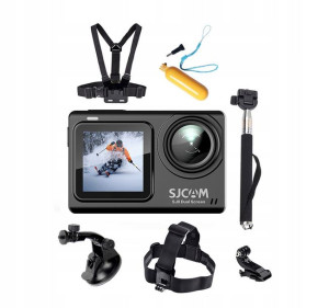 Kamera sportowa SJCam SJ8 DUAL SCREEN + AKCESORIA