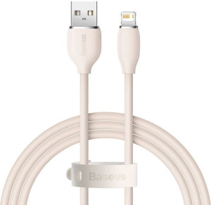 Kabel USB do Lightning Baseus Jelly, 2.4A, 1,2m (różowy)