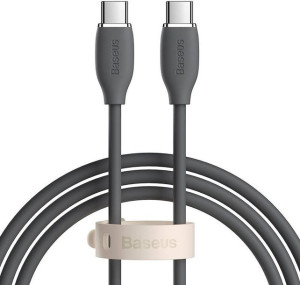 Kabel USB-C do USB-C Baseus Jelly, 100W, 2m (czarny)