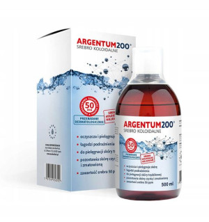 ARGENTUM200 Srebro Koloidalne 50ppm Tonik 500ml