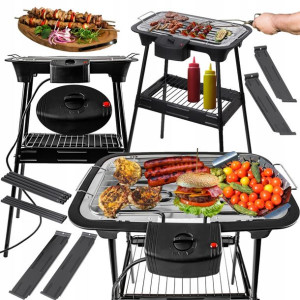 Grill Elektryczny Stojący Stołowy Balkonowy 2400W