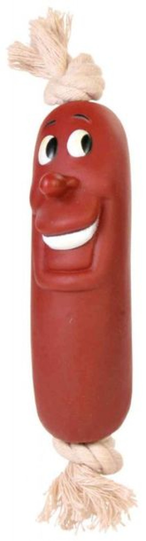 Trixie | Winylowa kiełbasa ze sznurem 11cm - Kiełbasa ze sznurem 11cm
