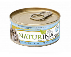 Naturina | Elite Wet Cat | Puszka 70g - Tuńczyk z białą rybą 70g