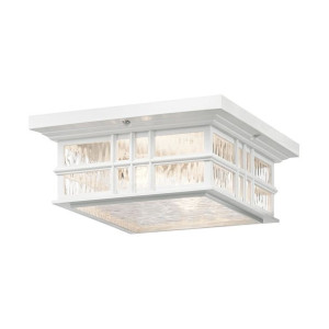 Beacon Square plafon IP44 2 biały KL-BEACON-SQUARE-F-WHT - Kichler