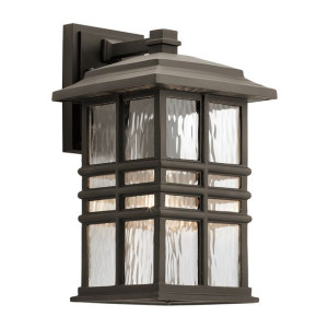 Beacon Square kinkiet IP44 1 brązowy KL-BEACON-SQUARE-M-OZ - Kichler