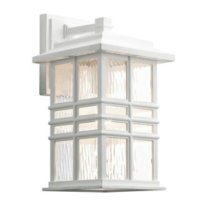Beacon Square kinkiet IP44 1 biały KL-BEACON-SQUARE-M-WHT - Kichler