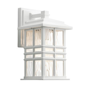 Beacon Square kinkiet IP44 1 biały KL-BEACON-SQUARE-S-WHT - Kichler