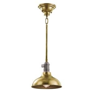 Lampa wisząca Cobson M loftowa mosiężna KL-COBSON-MP-BR - Kichler