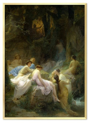 Obraz Charles François Jalabert Nimfy słuchające pieśni Orfeusza 53x73cm