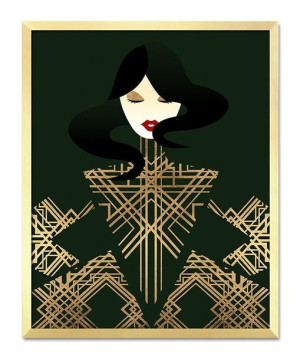  Obraz do wnętrz w stylu Art Deco 43x53cm
