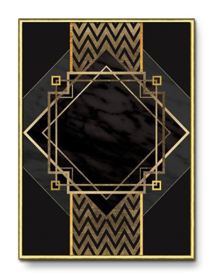  Obraz złoty do wnętrz glamour 31x41cm