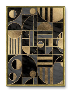 Obraz złoty do wnętrz glamour 31x41cm