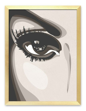  Obraz złoty do wnętrz glamour 33x43cm