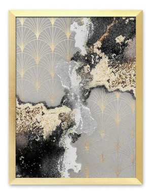  Obraz złoty do wnętrz glamour 33x43cm