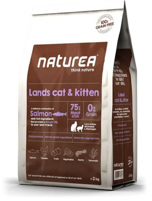 Naturea | Grainfree | Lands Cat & Kitten - Lands Cat & Kitten | Łosoś 350g
