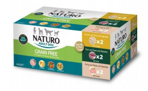 Naturo | Adult - Grain Free | Tacka 400g - VARIETY Pack - MIX SMAKÓW 6x400g