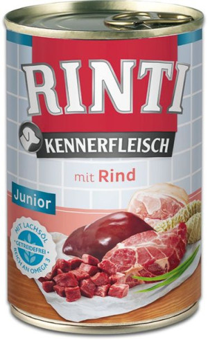 Rinti | Kennerfleisch Junior | Puszka 400g - Wołowina 400g