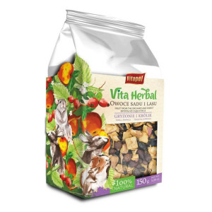Vitapol | Vita Herbal  - Owoce z sadu i lasu dla gryzoni i królika 150g