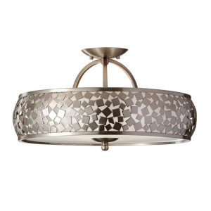 Zara lampa sufitowa 3 punktowa srebrna FE-ZARA-SF - Feiss