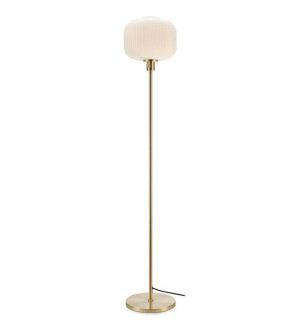 Lampa podłogowa SOBER Brushed Brass/White 108054 - Markslojd