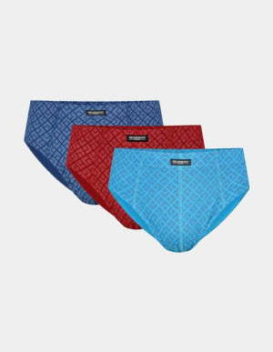 Slipy męskie Henderson 3 PACK bordo/ niebieskie/ granat