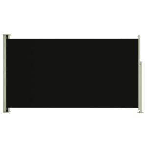 Wysuwana markiza boczna na taras, 170 x 300 cm, czarna