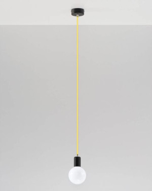 LAMPA wisząca SOL SL153 OPRAWKA kabel przewód zwis czarny żółty