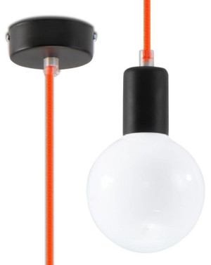 LAMPA wisząca SOL SL154 OPRAWKA kabel przewód zwis czarny pomarańczowy