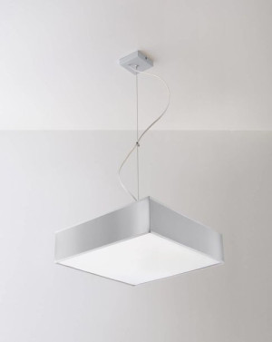 LAMPA wisząca SOL SL131 kwadratowa OPRAWA zwis szary