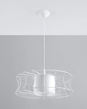 Industrialna LAMPA wisząca SOL SL299 druciana OPRAWA zwis drut metalowy kla