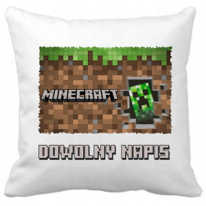 Poduszka IMIĘ dowolny napis nick MINECRAFT dla dziecka