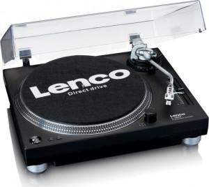 Lenco L-3809bk - Gramofon Z Napędem Bezpośrednim - Czarny, L3809