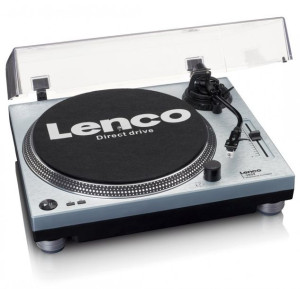 Lenco L-3809me - Gramofon Z Napędem Bezpośrednim - Metaliczny Niebieski